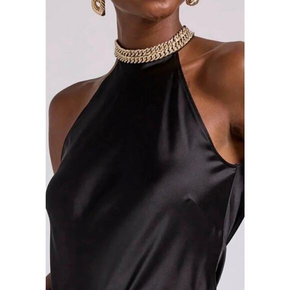 Generation Love Delora Crystal Chain Halter - Black Small - Picture 1 of 9